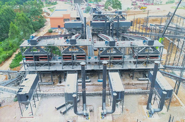 年產(chǎn)500萬噸砂石生產(chǎn)線施工現(xiàn)場實(shí)拍