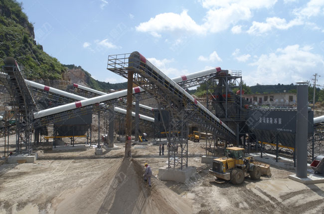 貴州萬隆建材日產(chǎn)5000方石料生產(chǎn)線