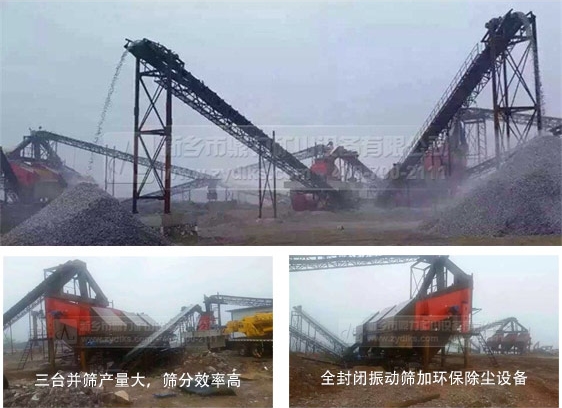 石料生產線中的振動篩