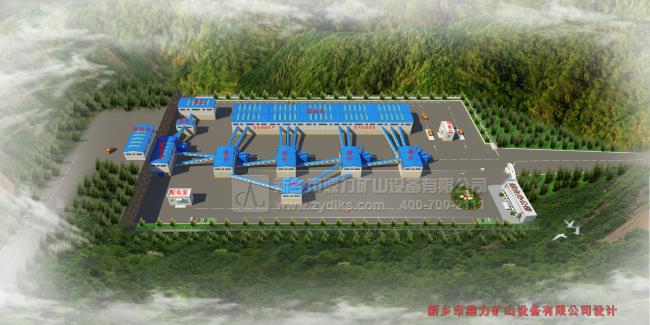 大型石料生產線流程圖