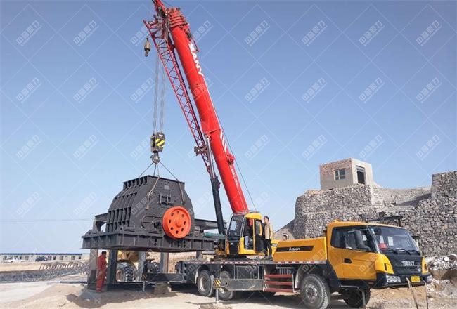 設備抵達安裝現場