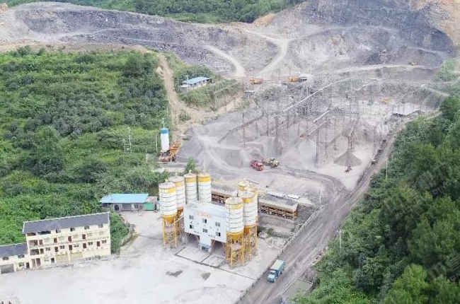 星金建材生產(chǎn)線航拍