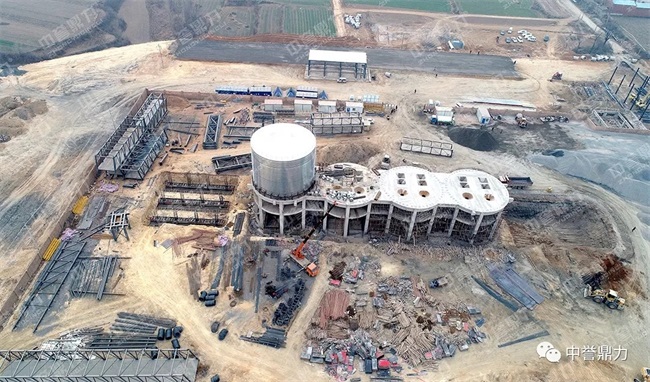 項目施工現場航拍