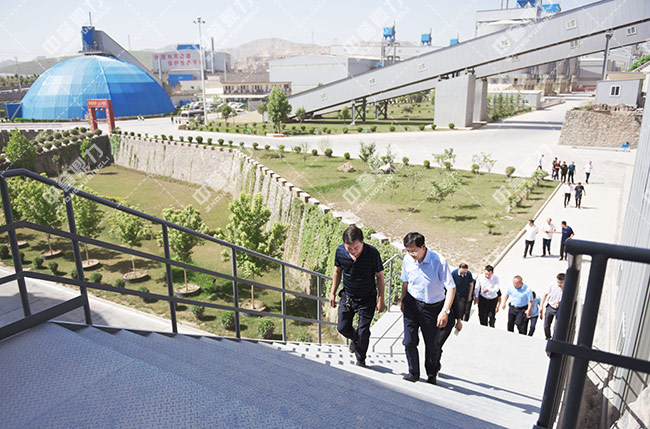 參觀資源有限公司時產3000噸骨料生產線